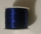 Fil silicone bleu foncé 50m