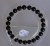 Bracelet Tourmaline noire - Perles 8mm