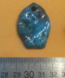 Pendentif Turquoise Arizona : 2.5x3x0.5cm environ